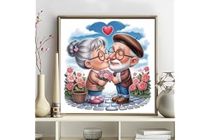 5D Diamond Art Kits for Adults - DIY Love Diamond Painting Kits, Full Round Drill - Crystal Embroidery Cross Stitch Craft for