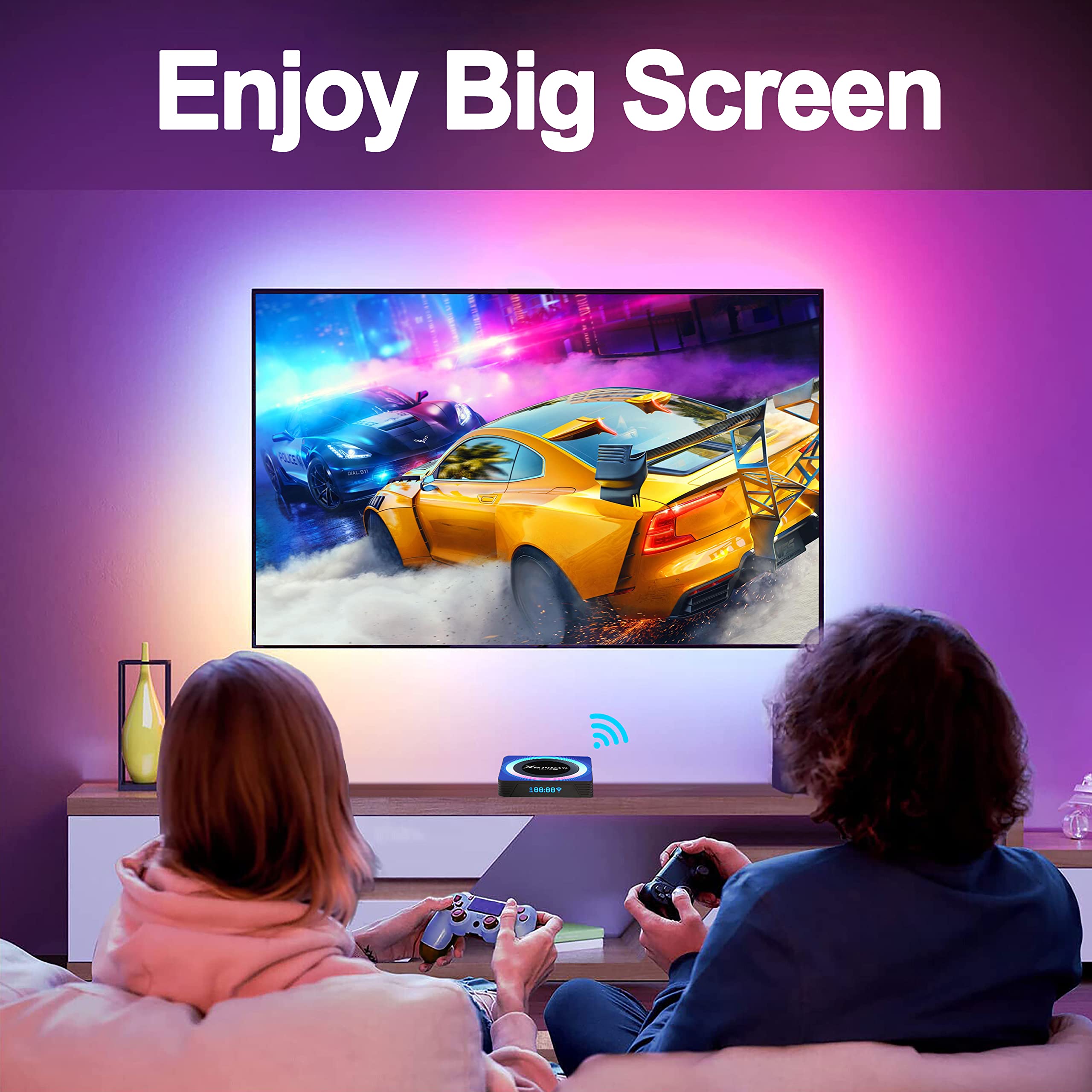 EASYTONE 2024 Android TV Box 13.0 Pro-13 Android 13 TV Box 4GB RAM 32GB ROM,WiFi 6 8K/6K TV Box Android RK3528 Quad-Core 2.4/5.8GHz WiFi Bluetooth 5.0 USB 3.0 Android Box Smart TV Box