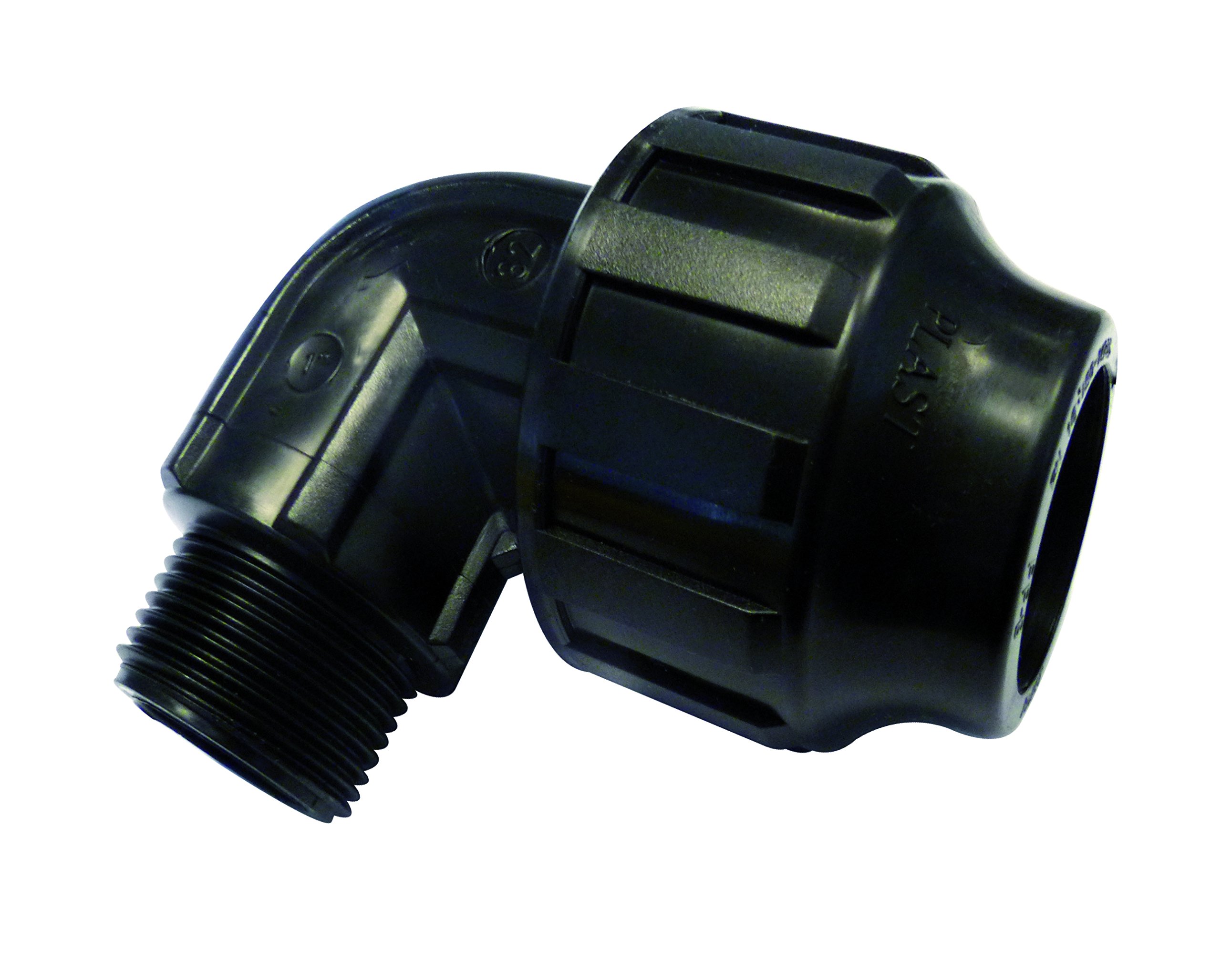 S&M 's & m Racor – Thread Male Elbow 32 mm x 1, Black