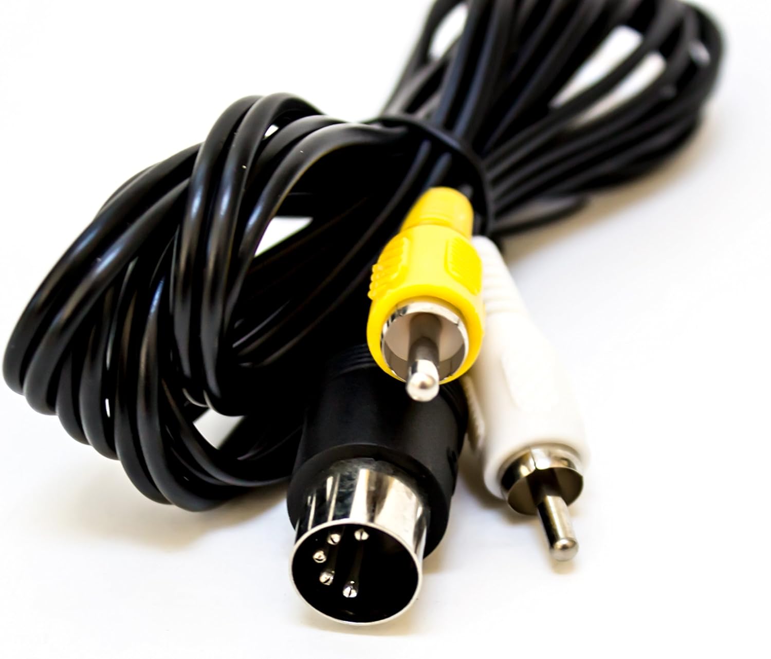 Old Skool Sega Genesis 1 Standard AV Cable RCA Connection Cord - 6 feet: Computers & Accessories