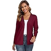 Cardigan Sweaters for Women Open Front Long Sleeve Lightweight Knit Sweater Cardigans