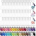 350Pcs Acrylic Keychain Blanks - Cludoo Clear Keychain Blanks Set