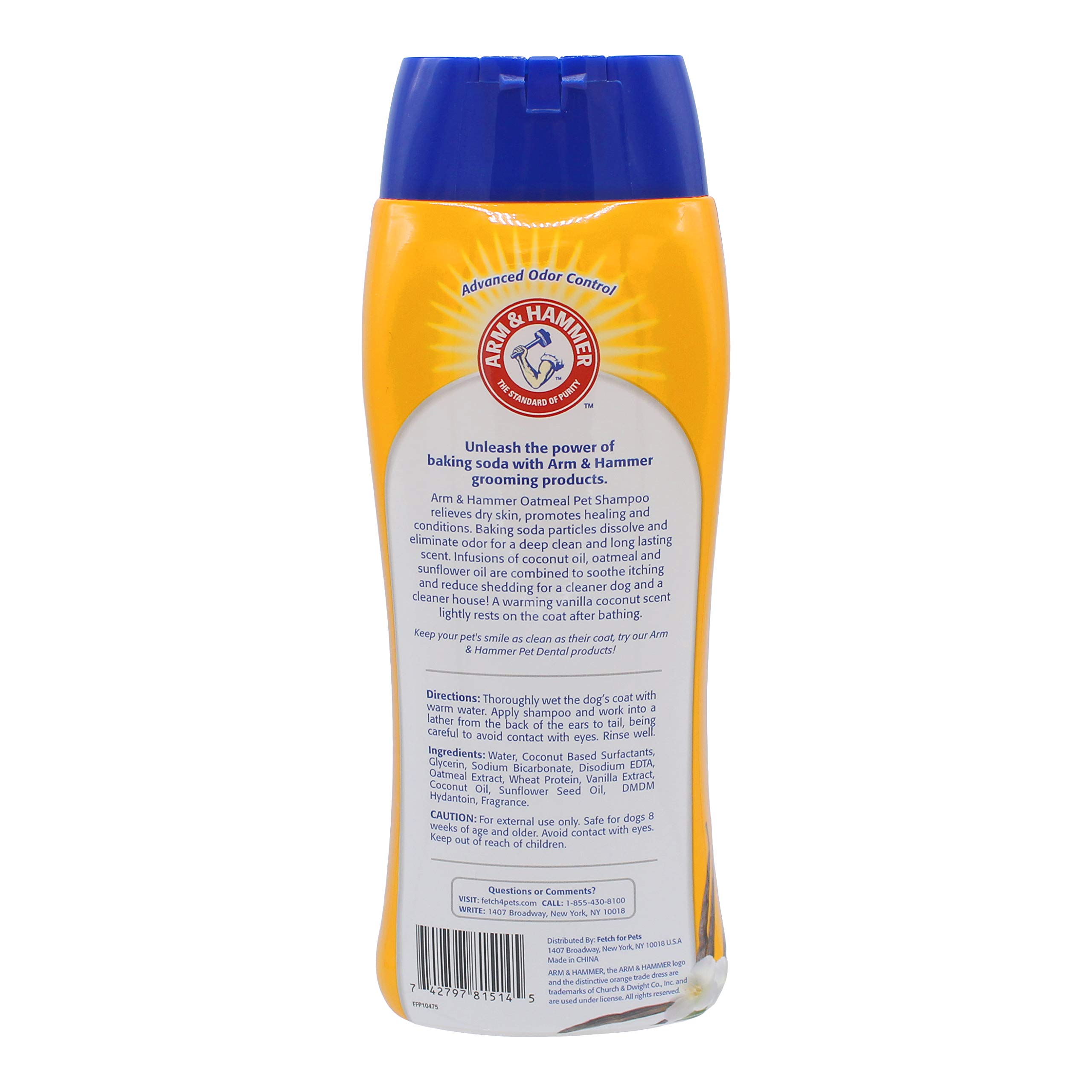 Arm & Hammer for Pets Soothing Oatmeal Pet Shampoo Nourishing and