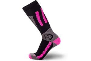 Pure Athlete Kids Ski Socks - Merino Wool OTC Winter Skiing Sock for Boys Girls