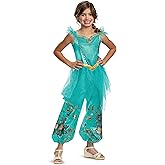 Disguise Girls Princess Jasmine Costume for Girls, Official Disney Princess Costume Outfit