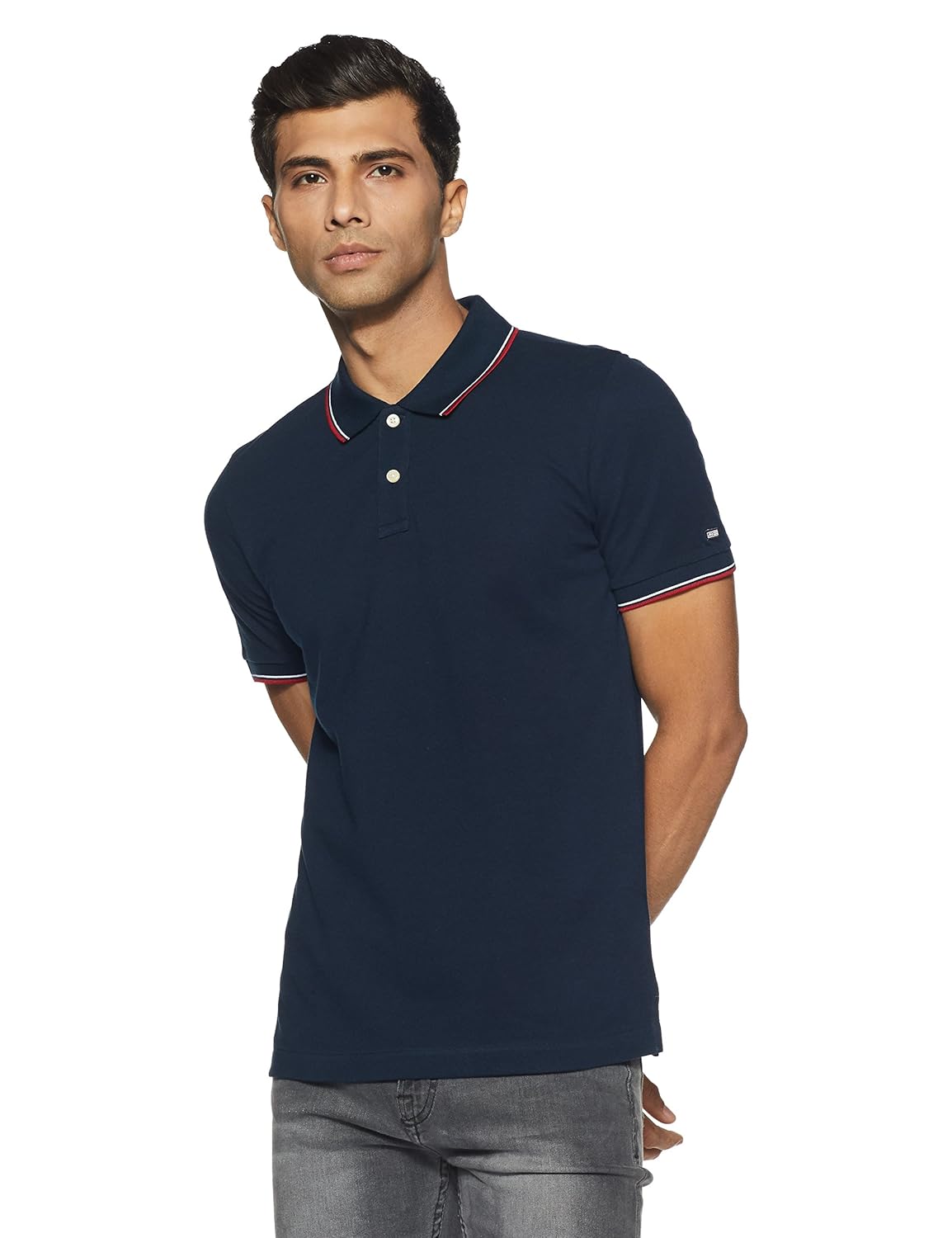 arrow sports men's solid regular fit t-shirt