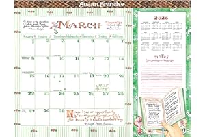 TF Publishing 2026 Susan Branch Large Desk Pad Monthly Blotter Calendar - 12 Month Desk Pad Calendar 2026 - Monthly Tear-Off Pages with Large Grids in Landscape Orientation - 22in x 17in