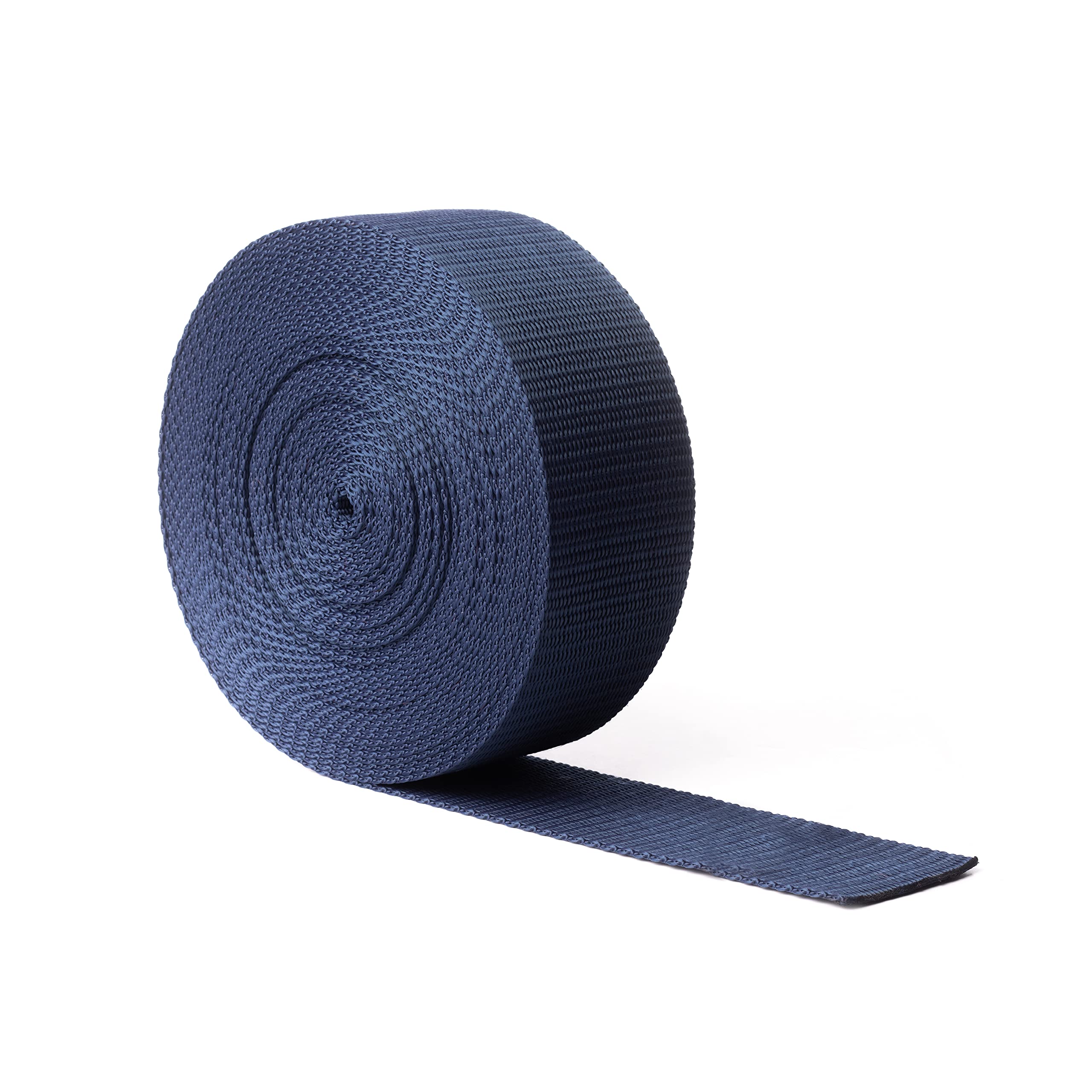 Realm Heavy Duty Polypropylene Webbing Strap Tape for Backpacks, Rucksack, Luggage/Cargo Strapping, Luggage - 5 Metres (Navy, 38mm)