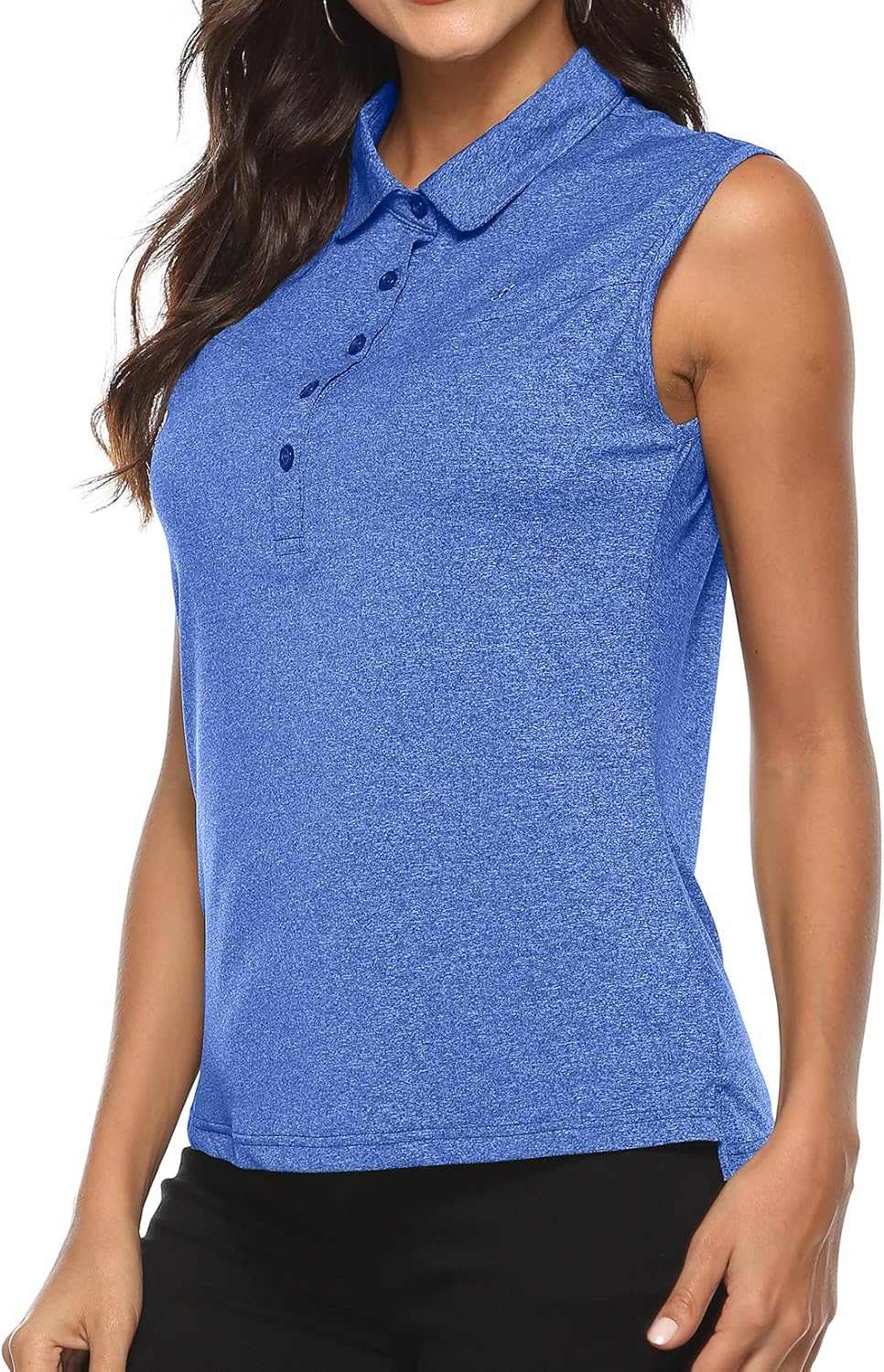 AjezMax Women's Golf Sleeveless Polo Quick-Drying Sports Shirts : Clothing