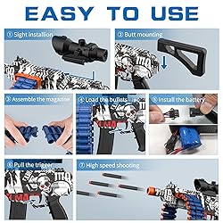 JakMean Electric Automatic Toy, Toy with 30 Dart