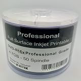 Ritek 50x DVD-R White Inkjet Printable 4.7GB Spindle Pack view 7