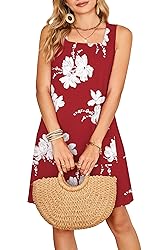 OFEEFAN Red Dresses for Women Summer 2025