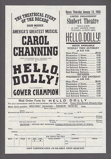 Buying Tickets In The Mail In The Old Days