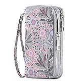 HAWEE Cellphone Wallet Dual Zipper Wristlet Purse