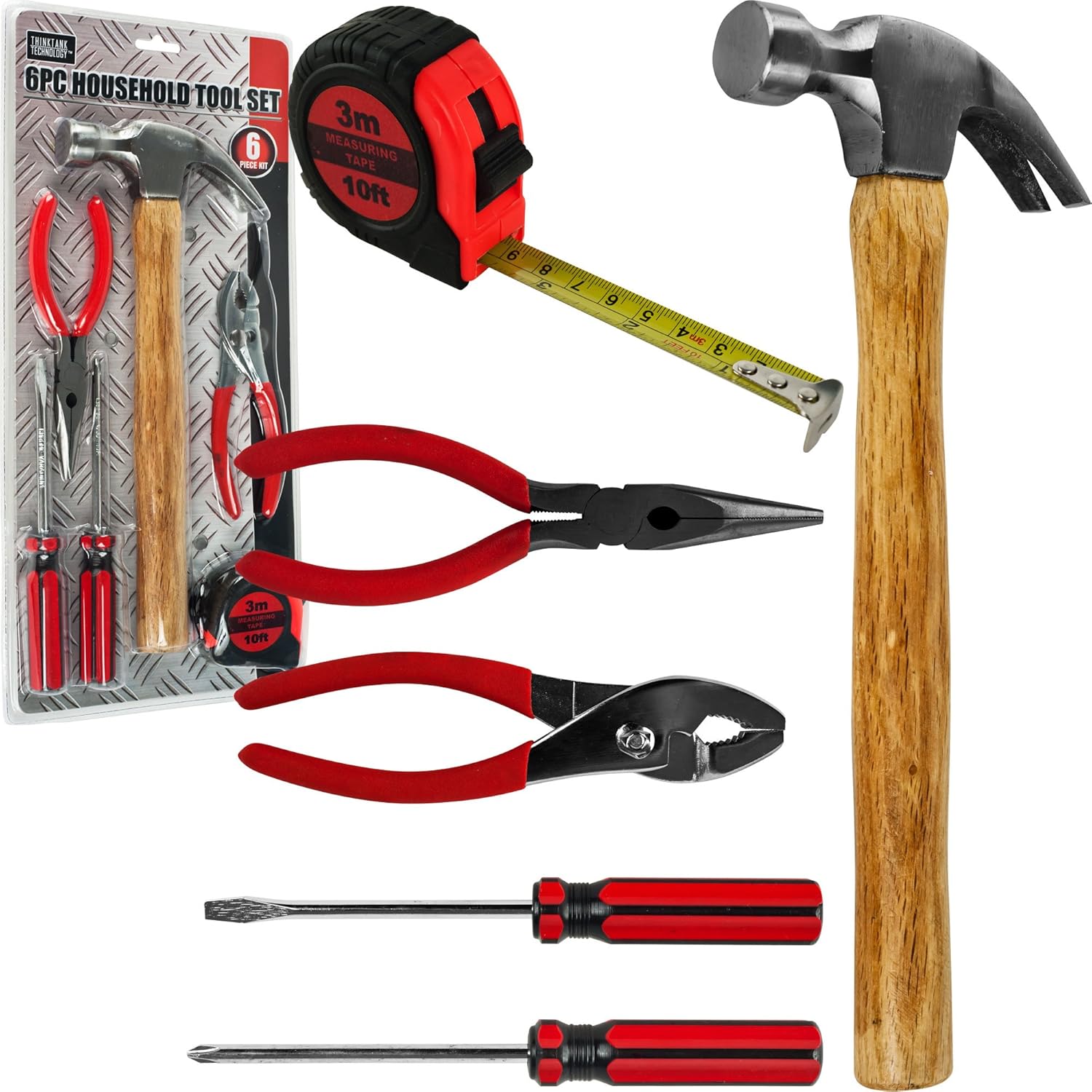 Stalwart Household/College Dorm Tool Set, 6Piece Hand Tool Sets