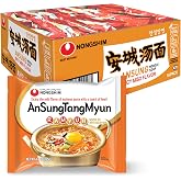 Nongshim Ramen Noodles, Gourmet Instant Ramen, Premium Microwavable Noodle Soup, Ansung, 4.4 Ounce (Pack of 16)