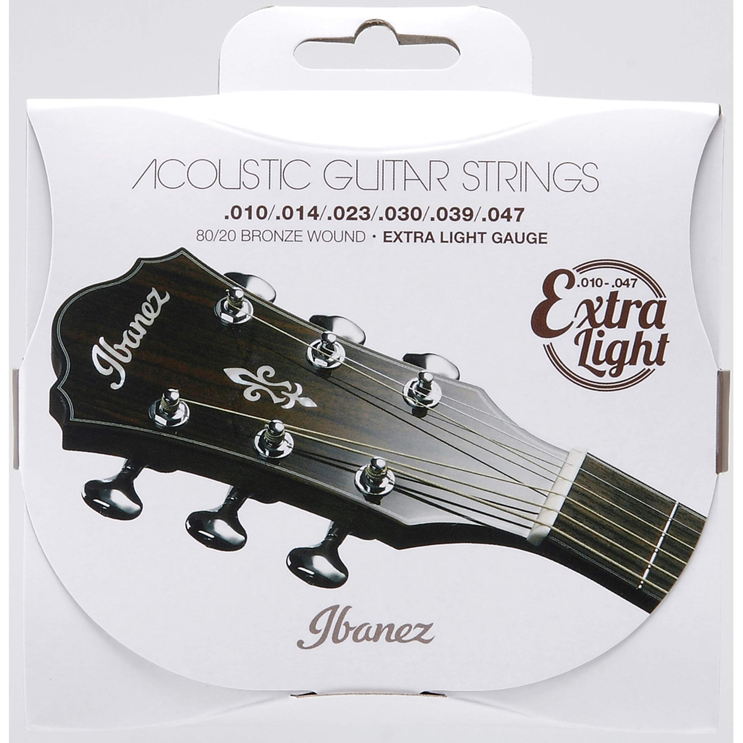 Bronze Wound 80/20 Acoustic Guitar Strings - Extra Light Guage, IACS61C