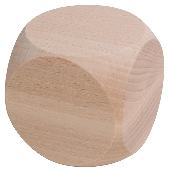 Würfel, unlackiert, Buche