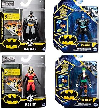 DC Comics BATMAN, 4-Inch Action Figures 