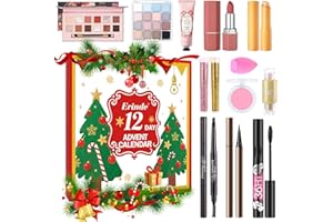 Erinde Makeup Advent Calendar 2025, 12 Days Christmas Calendar Make up Gift Set for Women Girls Teens, Xmas Cosmetic Countdow