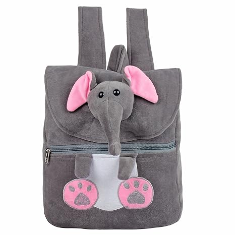 Frantic Soft Material Bag for Kids (Grey Elephent)