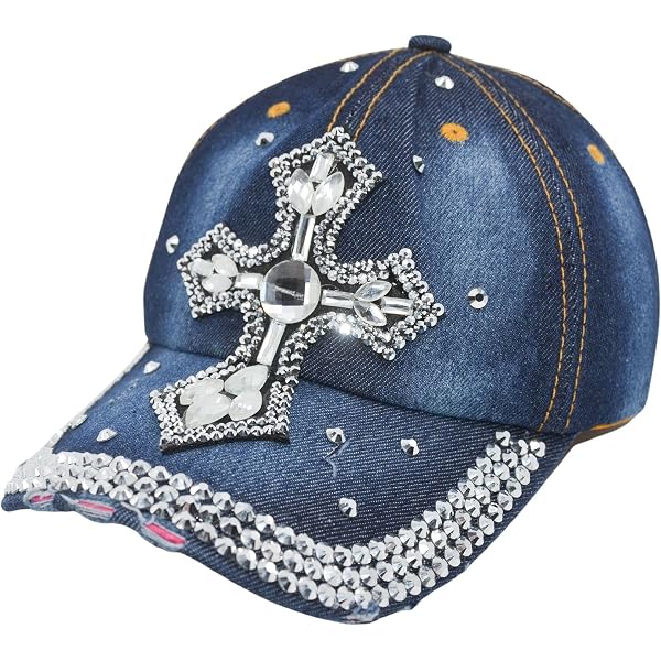Womens Jeweled Studded Hat - Sugar Skull Day of the Dead  display picture 2