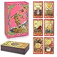 Tarot Cards，Red Tarot Cards With Guide Book Waterproof Tarot Cards Tarot Gold Foil Tarot Cards for Beginners Tarot Deck Tarot Cards with Meanings on Them Rider Waite Tarot Deck Tarot Tarot Decks