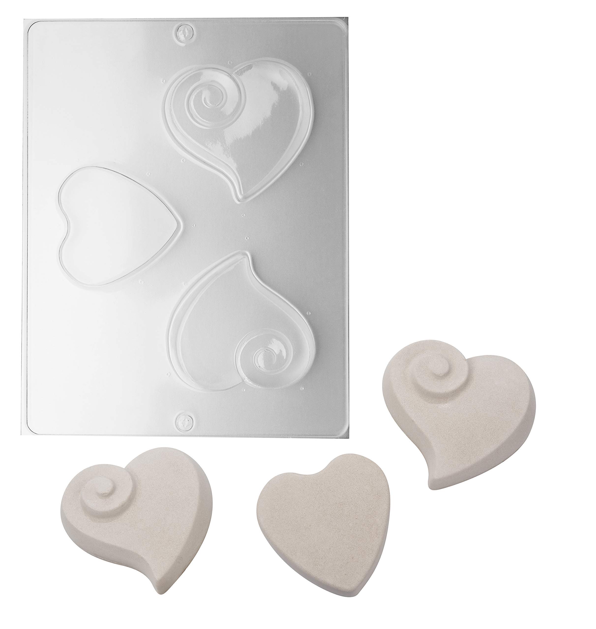 efco 9500014 Casting Mould Heart 3 Pieces Clear A4
