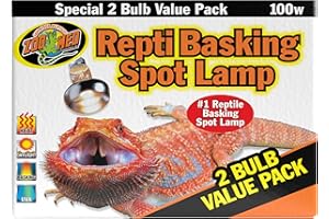 Zoo Med Basking Spot Lamps 100 Watt - 6 Total Bulbs (3 Packs with 2 per Pack)