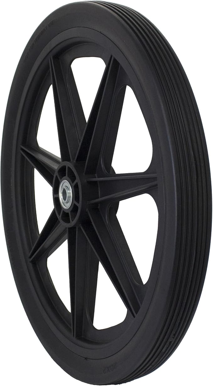 Marathon 20" FlatFree Spoked Tire Assembly Replacement for Rubbermaid