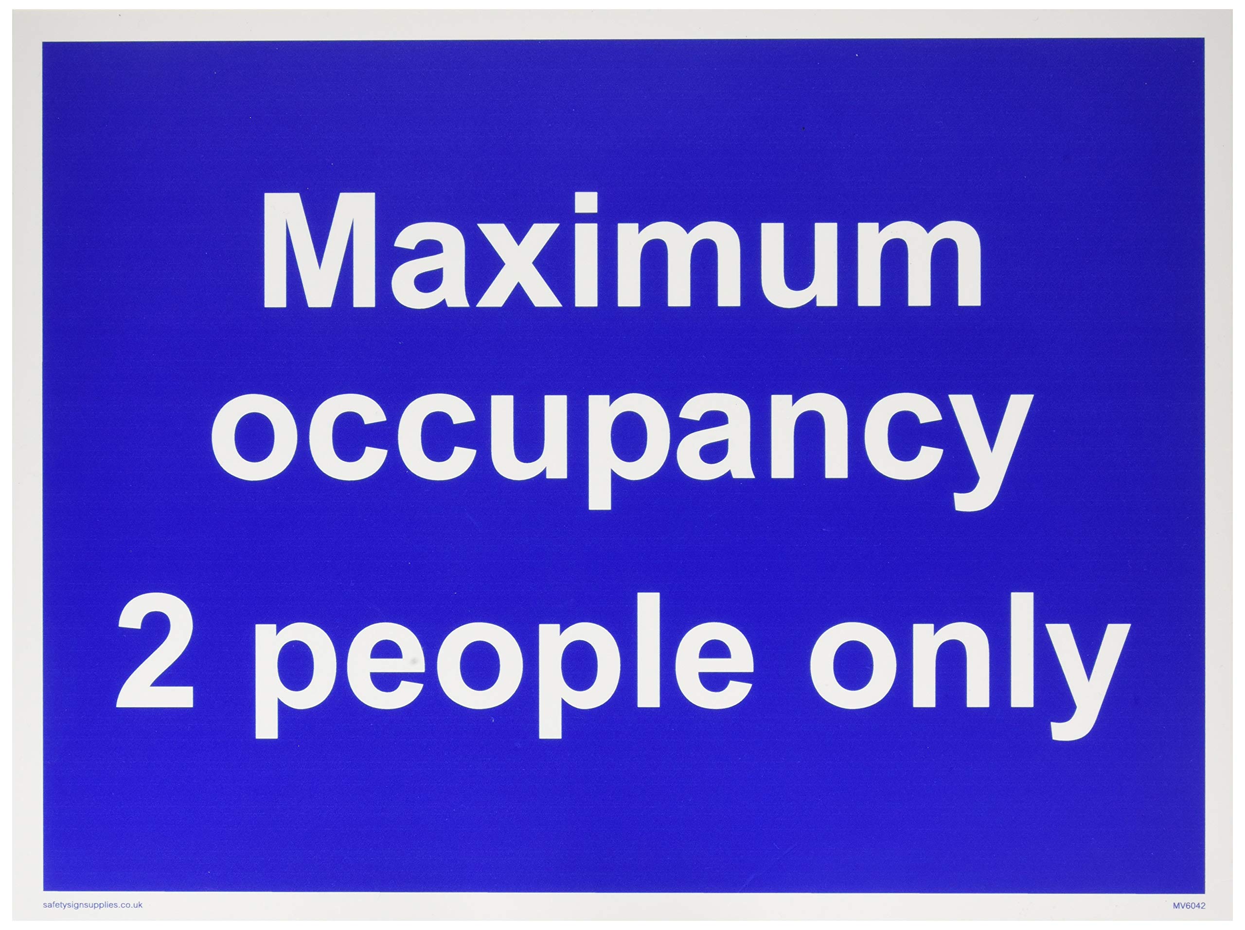 Maximum occupancy 2 people only