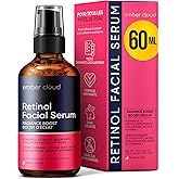 Retinol 1% Serum for Face with Hyaluronic Acid, Vitamin E & Aloe Vera - All Skin Types - Supports Even Tone - Day and Night -