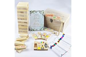 101pcs Fun Baby Shower Games Sign Kit, Lively Baby Shower Game Activities with 2 Ways to Play for Guests, Unique and Creative