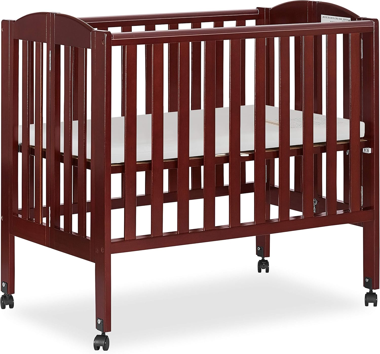 dream on me full size 2 in 1 folding stationary side crib