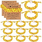 Sploziia 12 Set Sports Bracelets Party Favors with Inspirational Card Adjustable Braided Bracelet Sport Accessories Birthday Gifts Bulk Team Gifts for Women Men Team Players Coach
