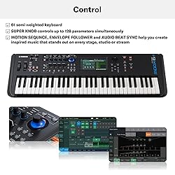 Yamaha MODX6+ 61-Key Synthesizer Workstation , Black