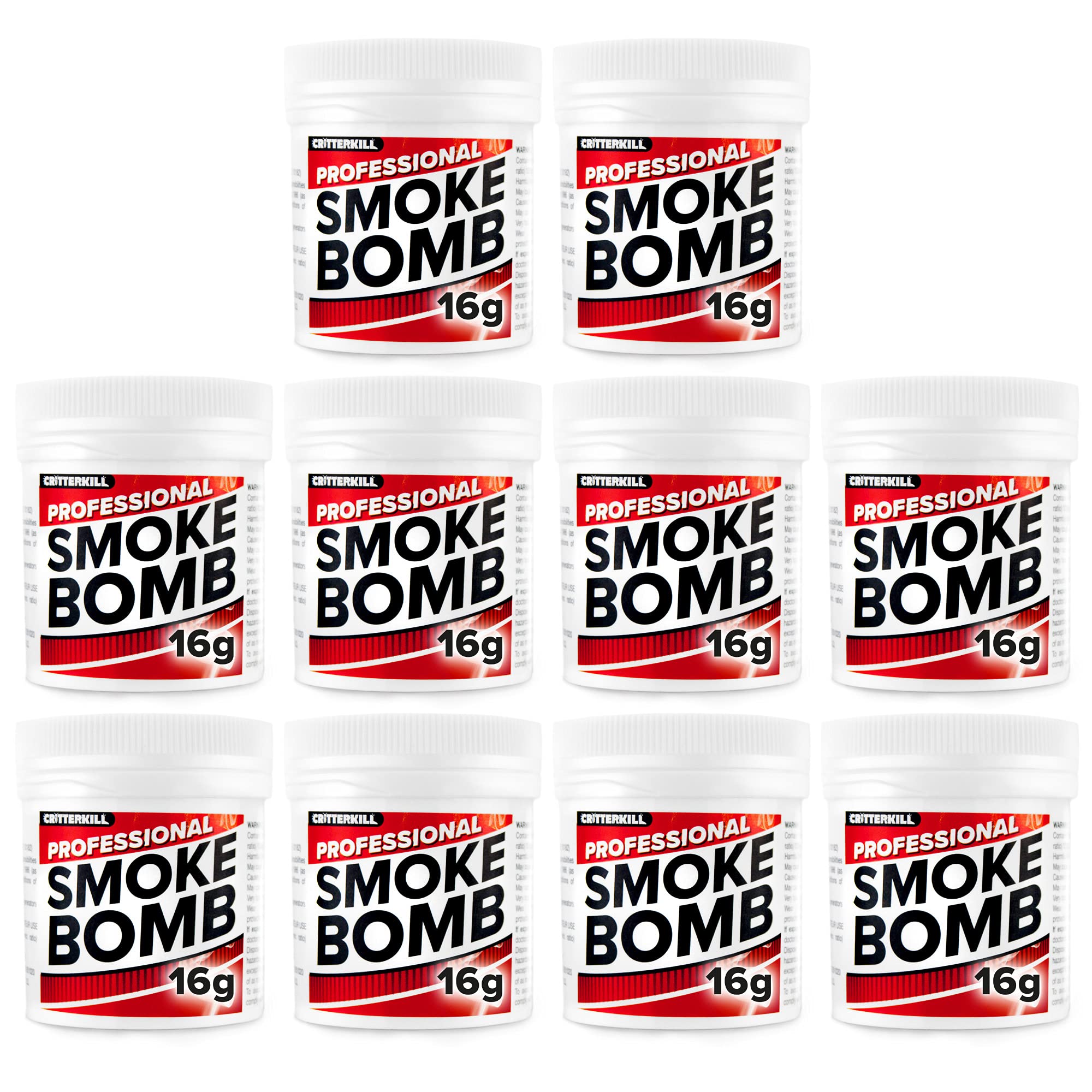 16g Smoke Bomb Fogger For Fleas, Bedbugs, Moths and all insects | Professional Strength (10)