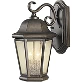 Sea Gull Lighting OL5901CB Martinsville Medium Two Light Outdoor Wall Lantern, Corinthian Bronze, 14.5" Height