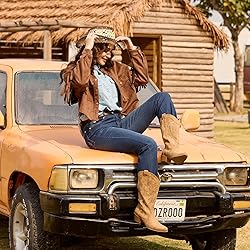 IUV Cowboy Boots For Women Western Cowgirl Boots