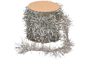 PRIMITIVES BY KATHY Tinsel Garland - Silver