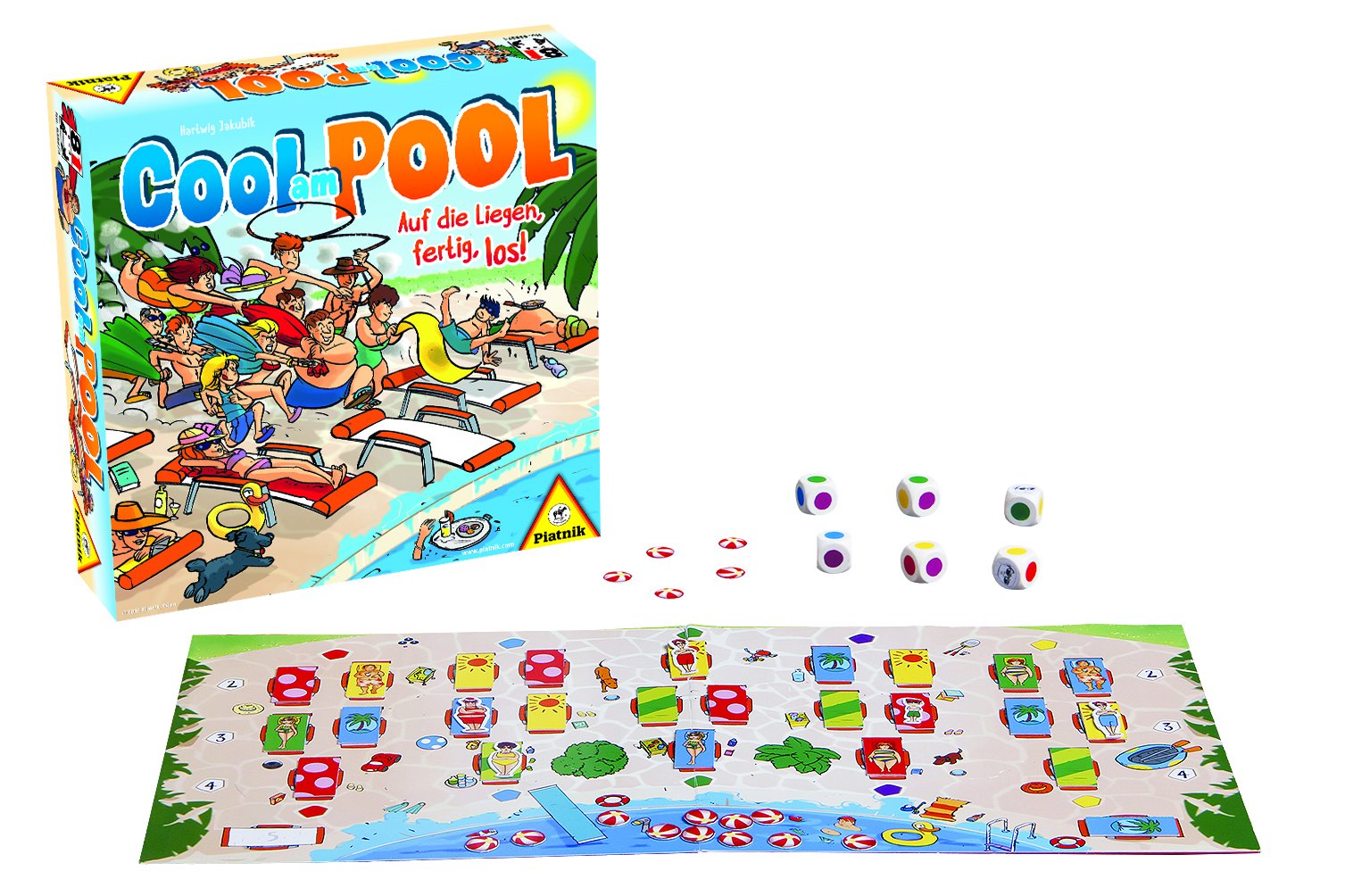 Piatnik 6352 "Cool at The Pool Board Game