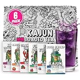 Kajun Loaded Tea Packets &ndash; Caffeine Free UNLoaded Tea Variety 6 Pack Bundle | Zero Sugar Flavored Powder | Zero Caffeine | Zero Calories (6-Pack, Makes 6 Drinks)