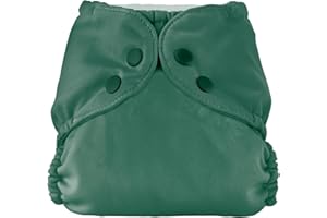 Esembly Cloth Diaper Cover - Reusable Swim Diaper, Waterproof, Breathable - Adjustable Outer Layer Over Absorbent Inner for Blowout Protection - Forest, Size 2 (18-35lbs)
