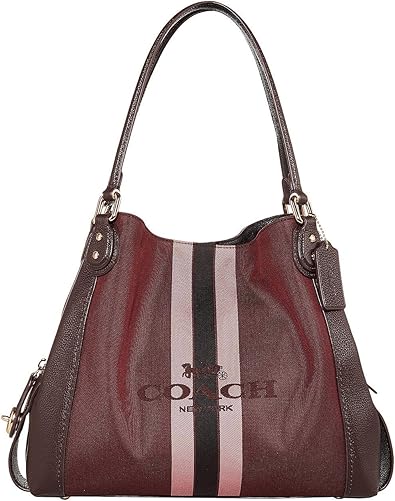 coach horse and carriage jacquard edie 31 shoulder bag