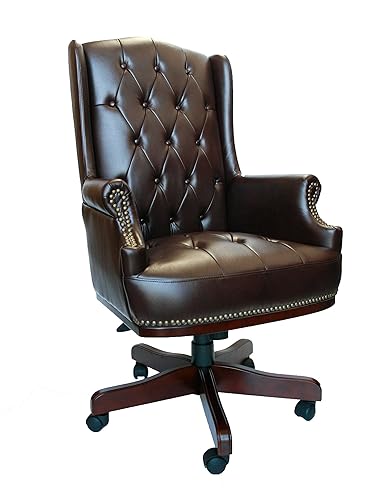 Chesterfield Burgundy Colour Office Chair: Amazon.co.uk ...