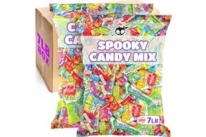 LALEES Halloween Candy - Trick or Treat Assorted Candies Individually Wrapped - Bulk Candy Favors for Office, Goodie Bags, Birthday Parties, Goodie Bags (7 Pounds)