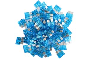 FUSELECHADA (80Pcs) 15 Amp Standard Fuse, 15A Car Blade Fuses for Car/RV/Truck/SUV/Motorcycle/Boat