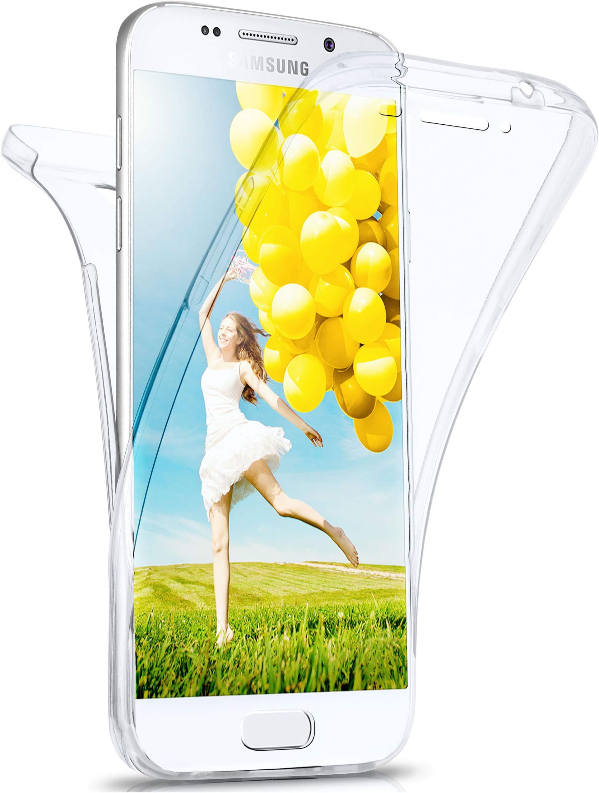 moex Two-Sided Silicone Case Compatible with Samsung Galaxy A3 (2016) | Full Protection - Clear, Clear