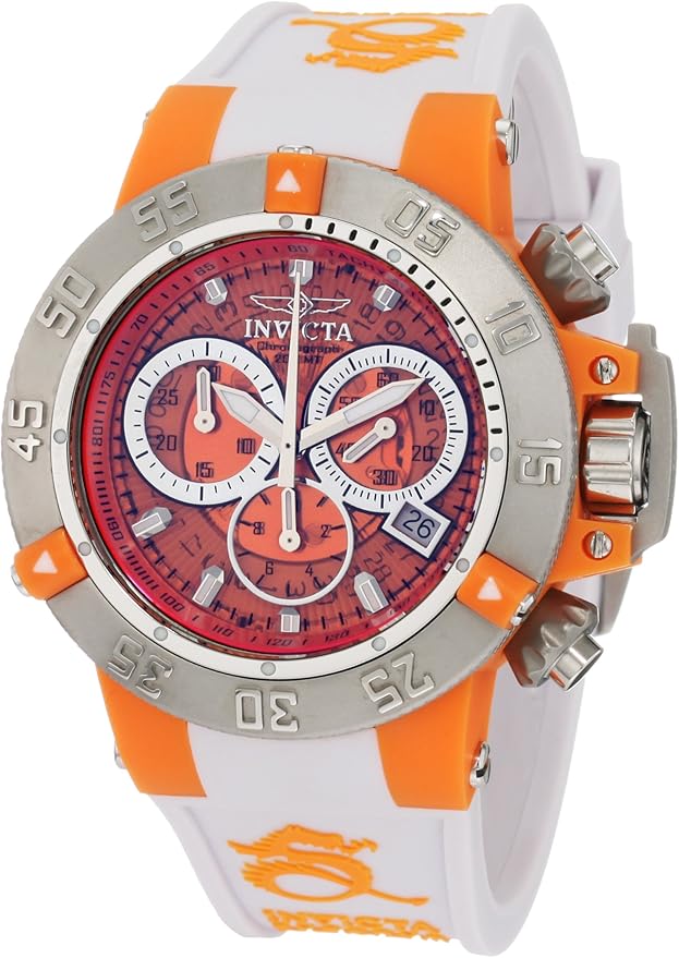 Invicta Ladies Subaqua Noma III Chronograph Watch 0942 with Orange Dial
