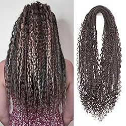 Leeven Chocolate Brown Boho Dreadlock Extensions 24